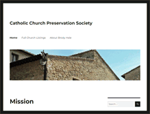 Tablet Screenshot of churchpreservation.net